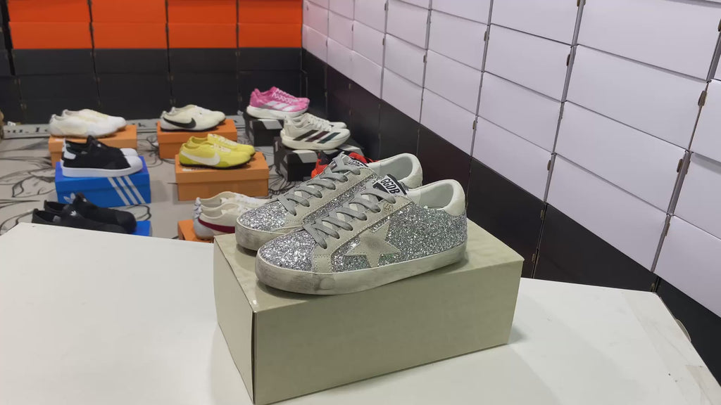 Super-Star Silver Glitter Ice Gray